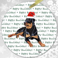 Rottweiler "Happy Howlidays" Ornament