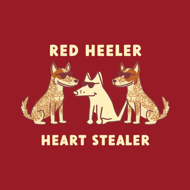 Red Heeler Heart Stealer - Ladies T-Shirt V-Neck