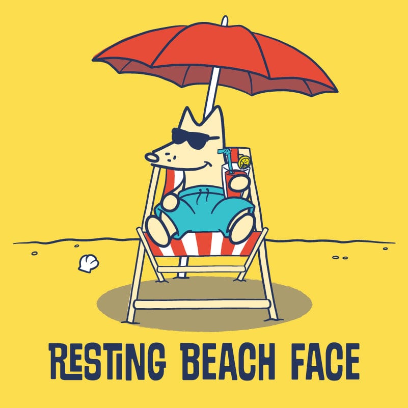 Resting Beach Face - Lightweight Tee