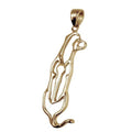Rhodesian Ridgeback 14K Gold Cut Out Pendant