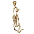 Rhodesian Ridgeback 14K Gold Cut Out Pendant