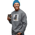 Rottweiler Puppy Love Text - Adult Unisex Crewneck Sweatshirt