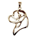 Rottweiler 14K Gold Cut Out Pendant