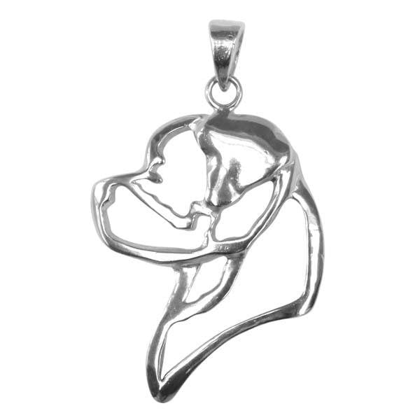 Rottweiler Sterling Silver Cut Out Pendants
