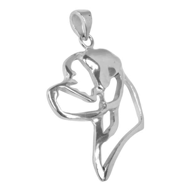 Rottweiler Sterling Silver Cut Out Pendants