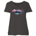 Run Like The Wind - Ladies Plus V-Neck Tee