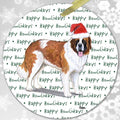 Saint Bernard "Happy Howlidays" Ornament