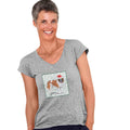 Saint Bernard Happy Howlidays Text - Women's V-Neck T-Shirt