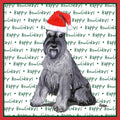 Standard Schnauzer Happy Howlidays Text - Adult Unisex T-Shirt