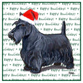 Scottish Terrier Happy Howlidays Text - Women's V-Neck T-Shirt