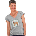 Chinese Shar-Pei Happy Howlidays Text - Women's V-Neck T-Shirt