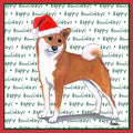 Shiba Inu Happy Howlidays Text - Adult Unisex T-Shirt
