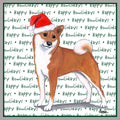 Shiba Inu Happy Howlidays Text - Adult Unisex Crewneck Sweatshirt