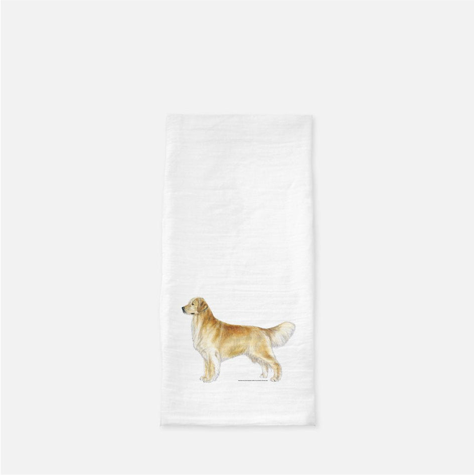 Golden Retriever Tea Towel