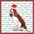 English Springer Spaniel (Liver & White) Happy Howlidays Text - Adult Unisex T-Shirt