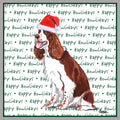 English Springer Spaniel (Liver & White) Happy Howlidays Text - Adult Unisex Crewneck Sweatshirt