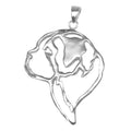Saint Bernard Sterling Silver Cut Out Pendants