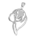 Saint Bernard Sterling Silver Cut Out Pendants