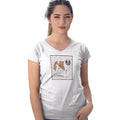 Saint Bernard Love Text - Women's V-Neck T-Shirt