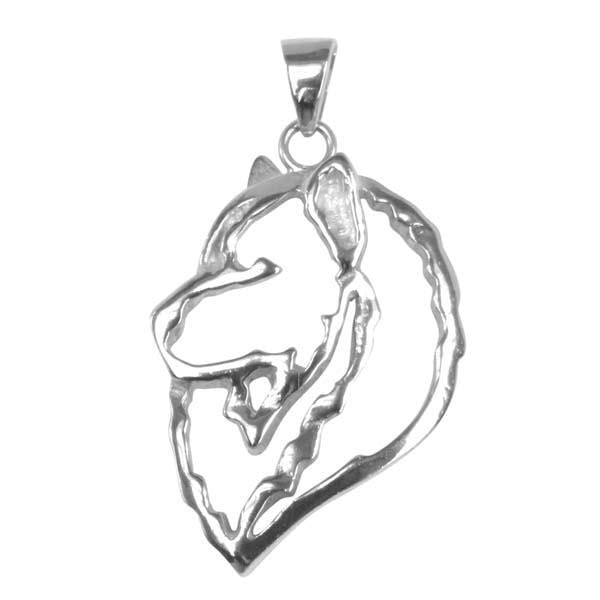 Samoyed Sterling Silver Cut Out Pendants