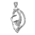 Samoyed Sterling Silver Cut Out Pendants