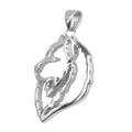 Samoyed Sterling Silver Cut Out Pendants
