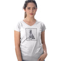Schnauzer Love Text - Women's V-Neck T-Shirt