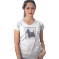 Scottish Terrier Love Text - Women's V-Neck T-Shirt