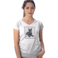 Scottish Terrier Puppy Love Text - Women's V-Neck T-Shirt