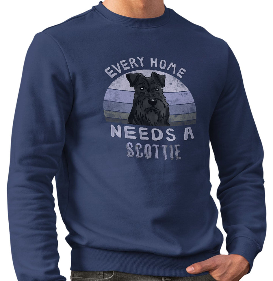 Every Home Needs a Scottish Terrier - Adult Unisex Crewneck Sweatshirt