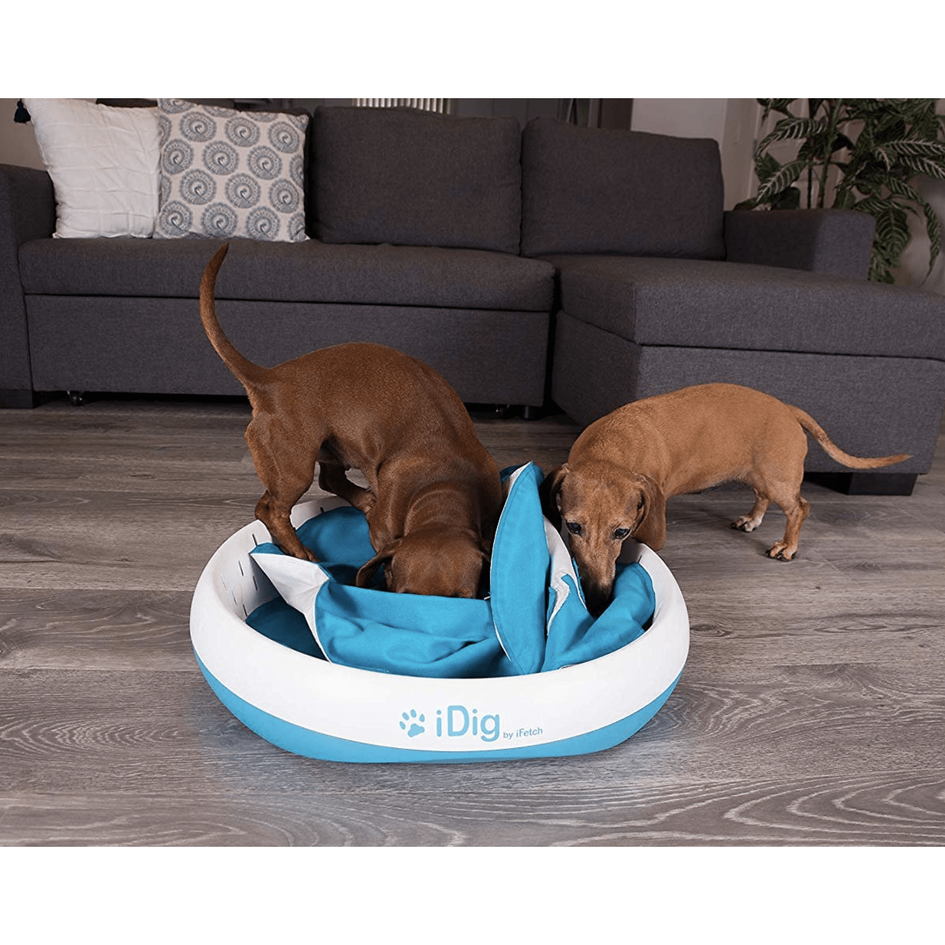 iDig Go Digging Toy from iFetch Digging Dog Breeds, Travel/Canvas Version  for Less-Agressive Diggers