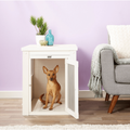 New Age Pet ecoFLEX Single Door Furniture Style Dog Crate & End Table