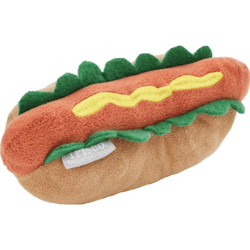 Frisco Plush Squeaking Hotdog Dog Toy