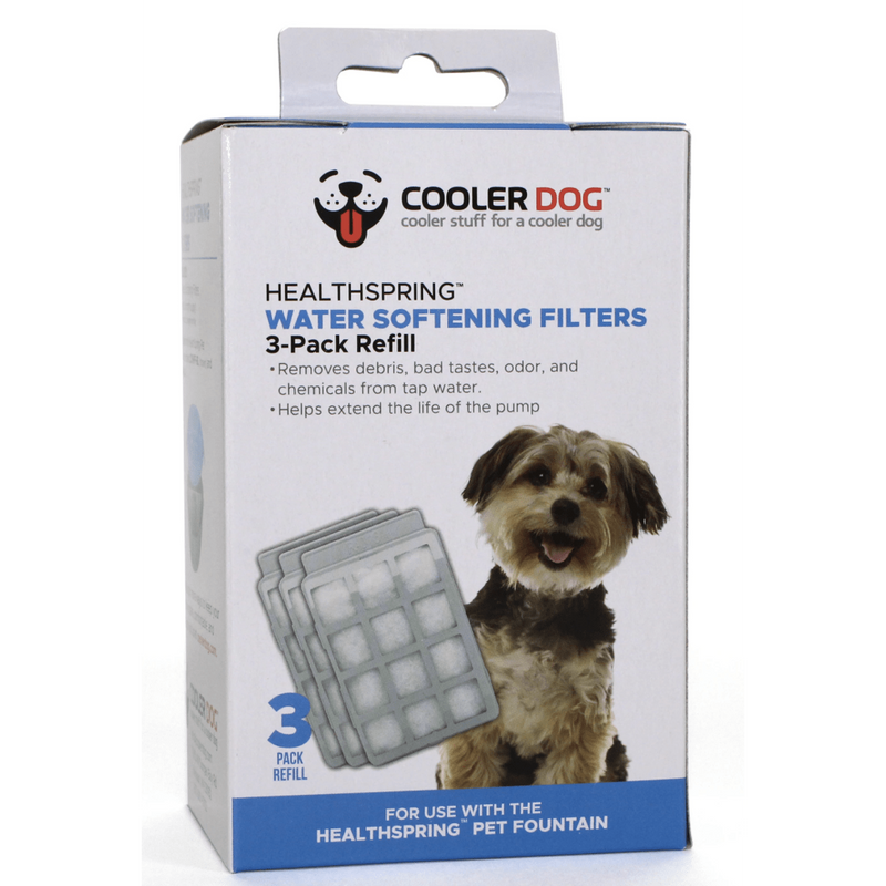 Healthspring Pet Fountain Water Softener Filters, 3-Pack