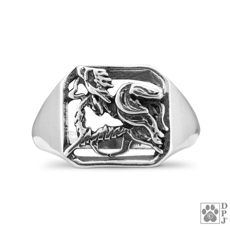 Papillon, Gaiting Body, Sterling Silver Ring