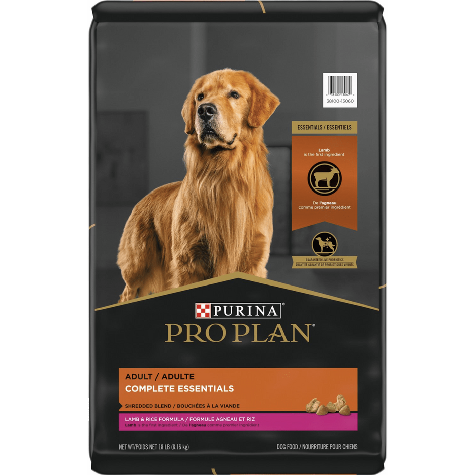 Purina Pro Plan Adult Shredded Blend Lamb Rice Formula Dry Dog