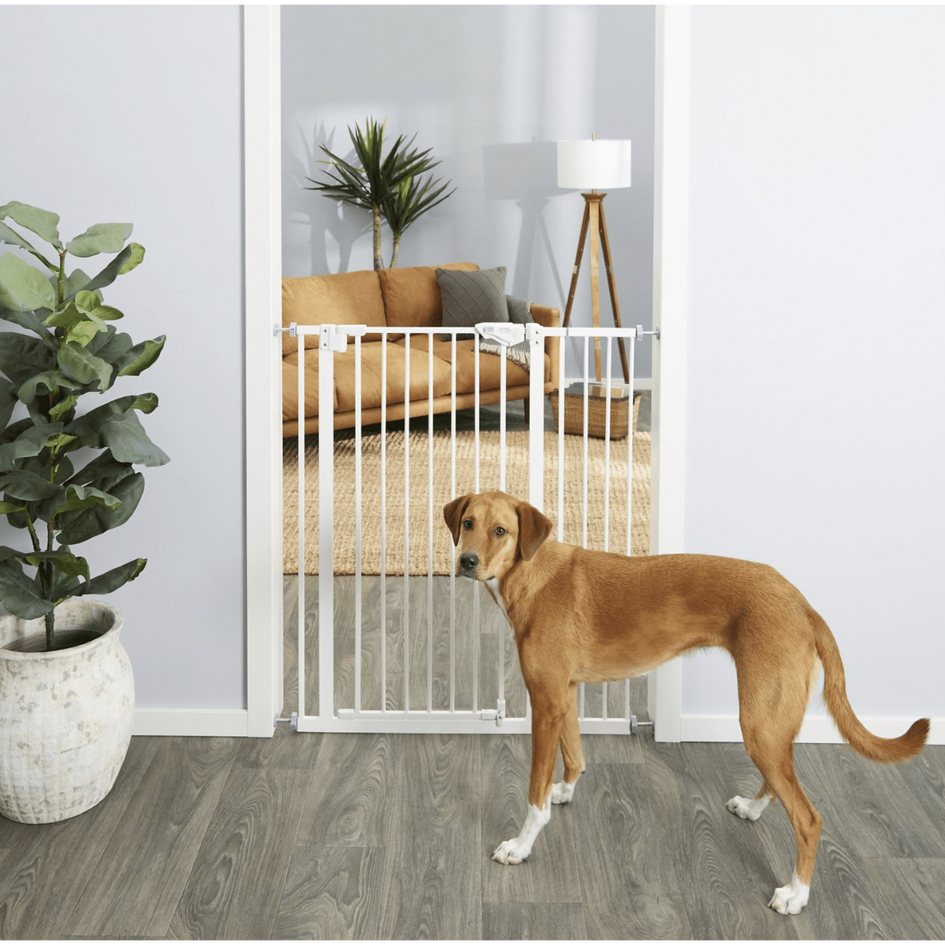 Frisco Metal Pattern Extra Tall Auto-close Dog Gate