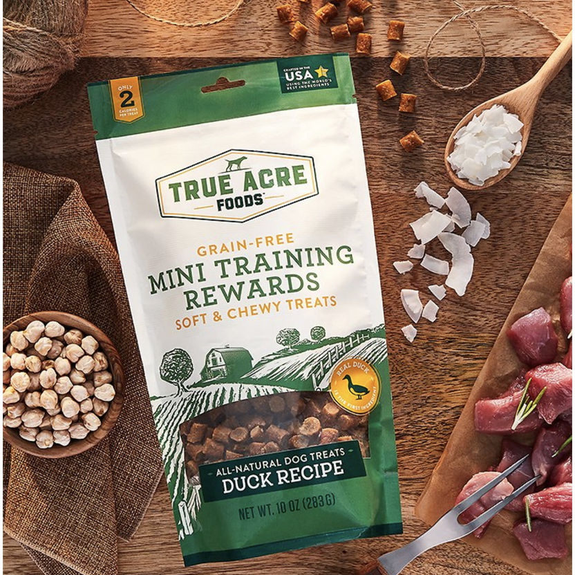 True Acre Foods Duck Recipe MiniTraining Rewards GrainFree Soft & Ch