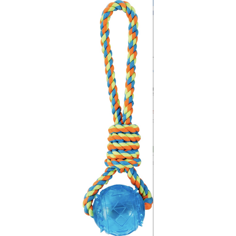 Frisco Rope with Squeaking Ball Dog Toy