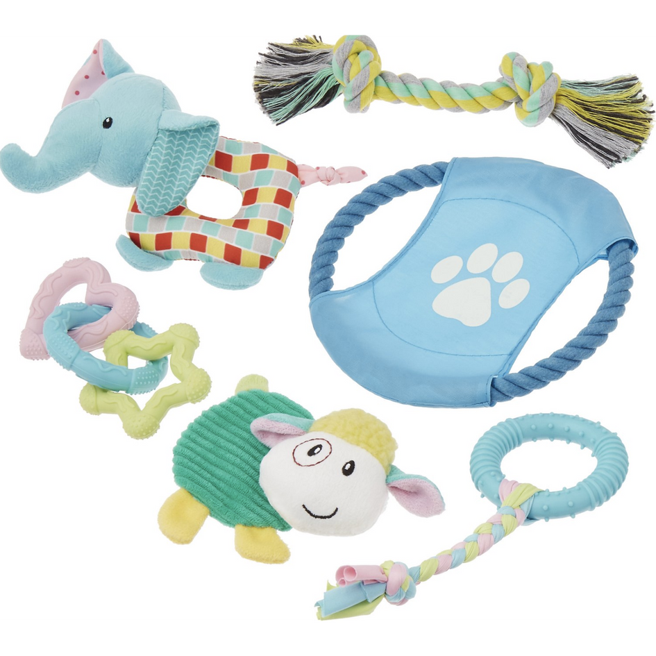 Frisco Puppy Dog Toy Bundle, 6-Pack