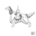 Sterling Silver Irish Setter Pendant, Body