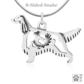 Sterling Silver Irish Setter Pendant, Body