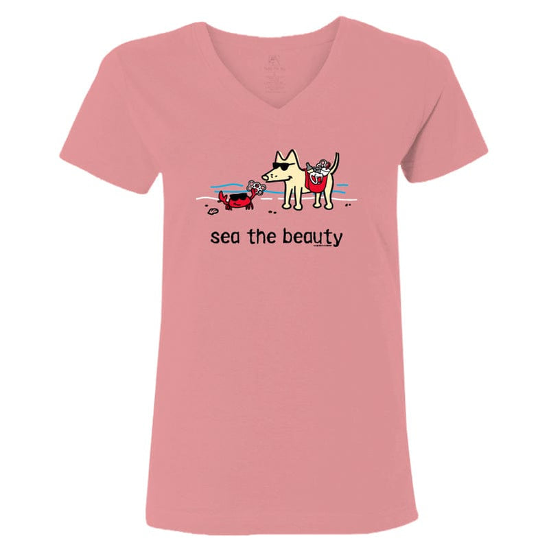 Sea The Beauty - Ladies T-Shirt V-Neck