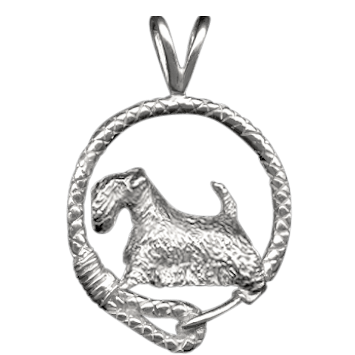 Sealyham Terrier in Solid Sterling Silver Leash Pendant