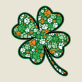 Shamrock Paws - Ladies T-Shirt V-Neck