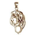 Chinese Shar-Pei 14K Gold Cut Out Pendant