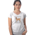 Chinese Shar-Pei Love Text - Women's V-Neck T-Shirt