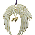 Shetland Sheepdog Gold Plated Holiday Angel Wing Ornament