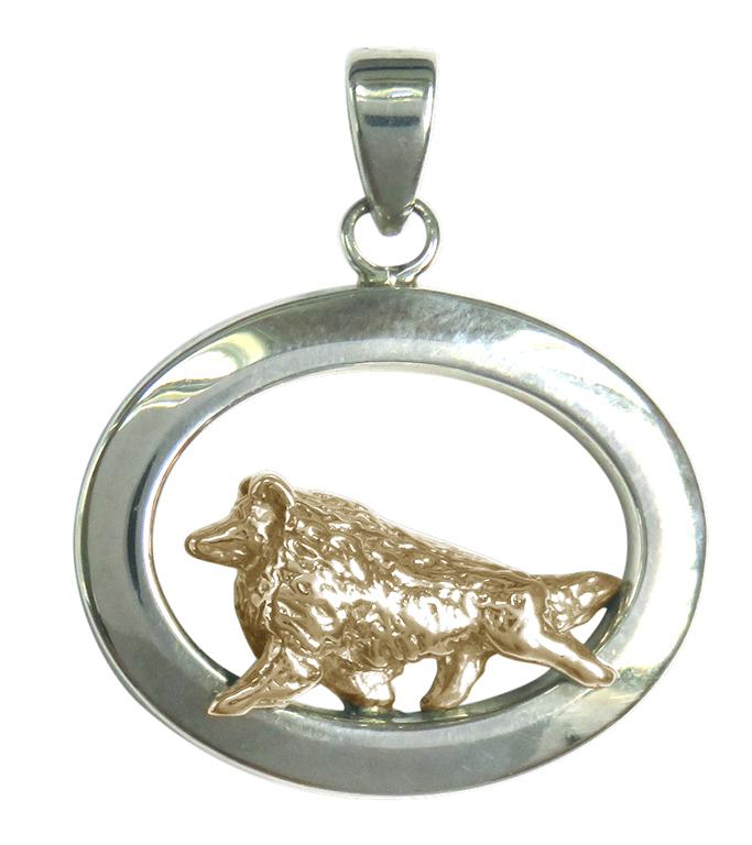Shetland Sheepdog Sterling & 14k Gold Jewelry