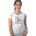 Shiba Inu Love Text - Women's V-Neck T-Shirt